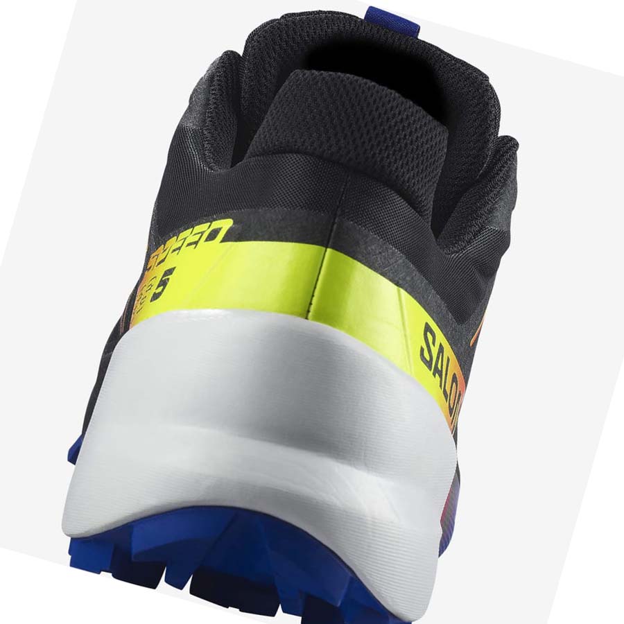 Salomon SPEEDCROSS 5 RACING PACK Trail Futócipő Női Fekete Sárga | HU 2849FDN